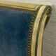 Directoire style bed in patinated beech, 20th century