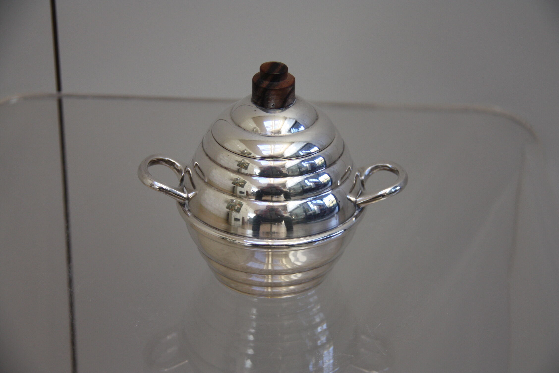 Silver plated coffee and tea set in art deco style - France - 1950's