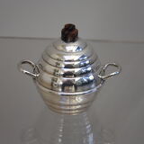 Silver plated coffee and tea set in art deco style - France - 1950's