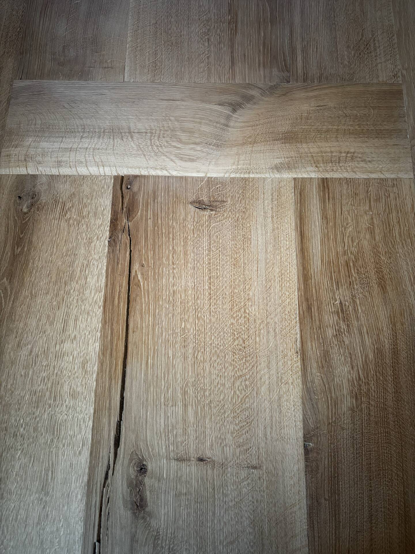 Handcrafted solid oak table