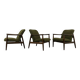 Chaises longues vintage par Edmund Homa, Pologne, années 1960, ensemble de 3