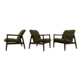 Fauteuils vintage par Edmund Homa, Pologne, années 1960, lot de 3