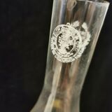 Lampe à pétrole verre en cristal Czechoslovakia