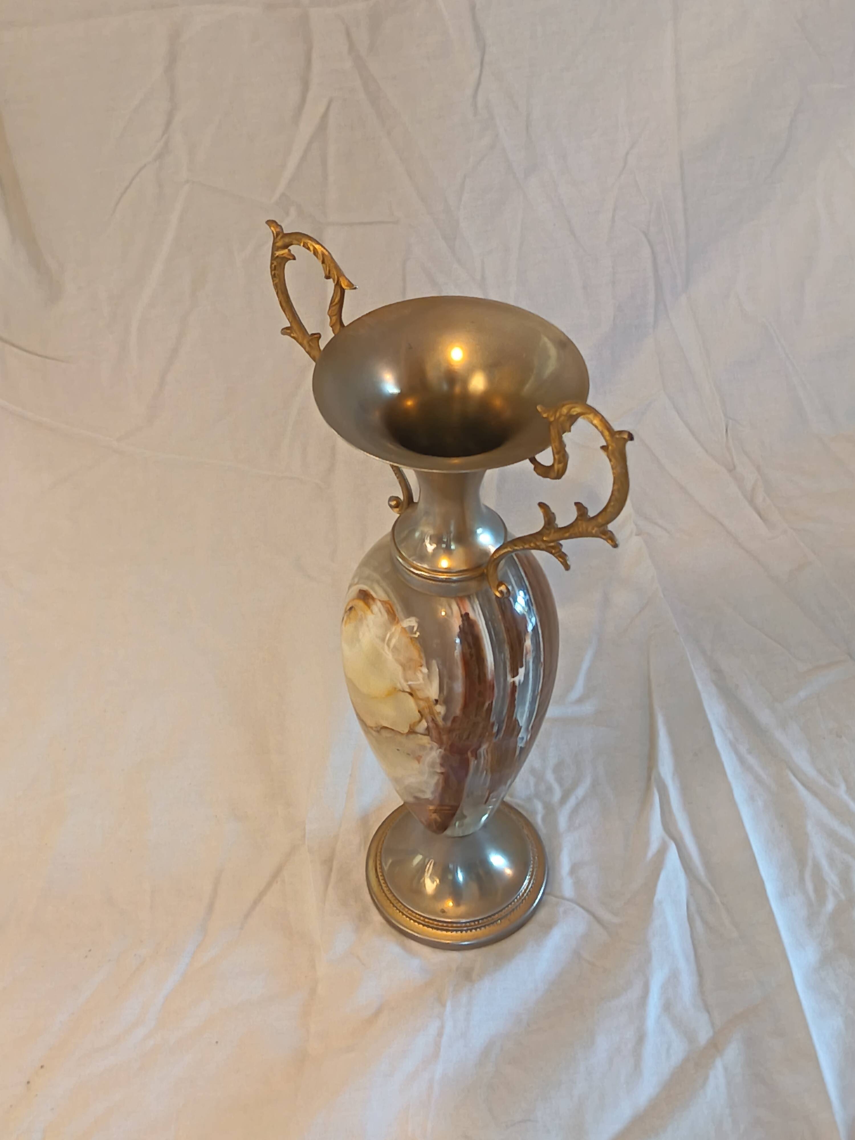 Vase en onyx Vintage.