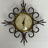 Wrought iron barometer