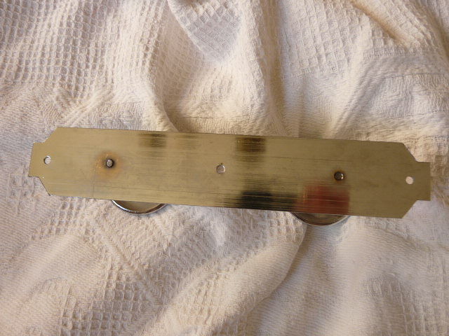 Wall coat rack in chromed metal 2 vintage hooks