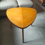 Triangular tripod coffee table