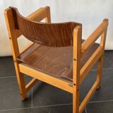 Chaise vintage en bois courbé Schell