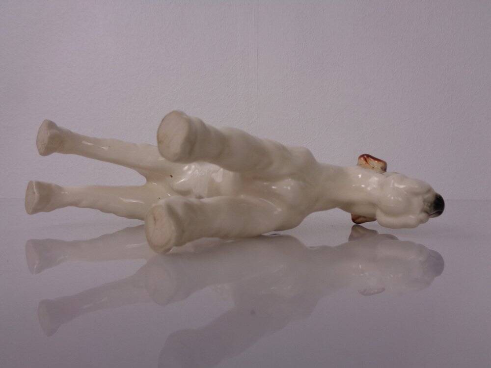 Porcelain Figurine of Fox Terrier, Denmark, 1950s