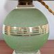 Lampe de table en verre granité vert