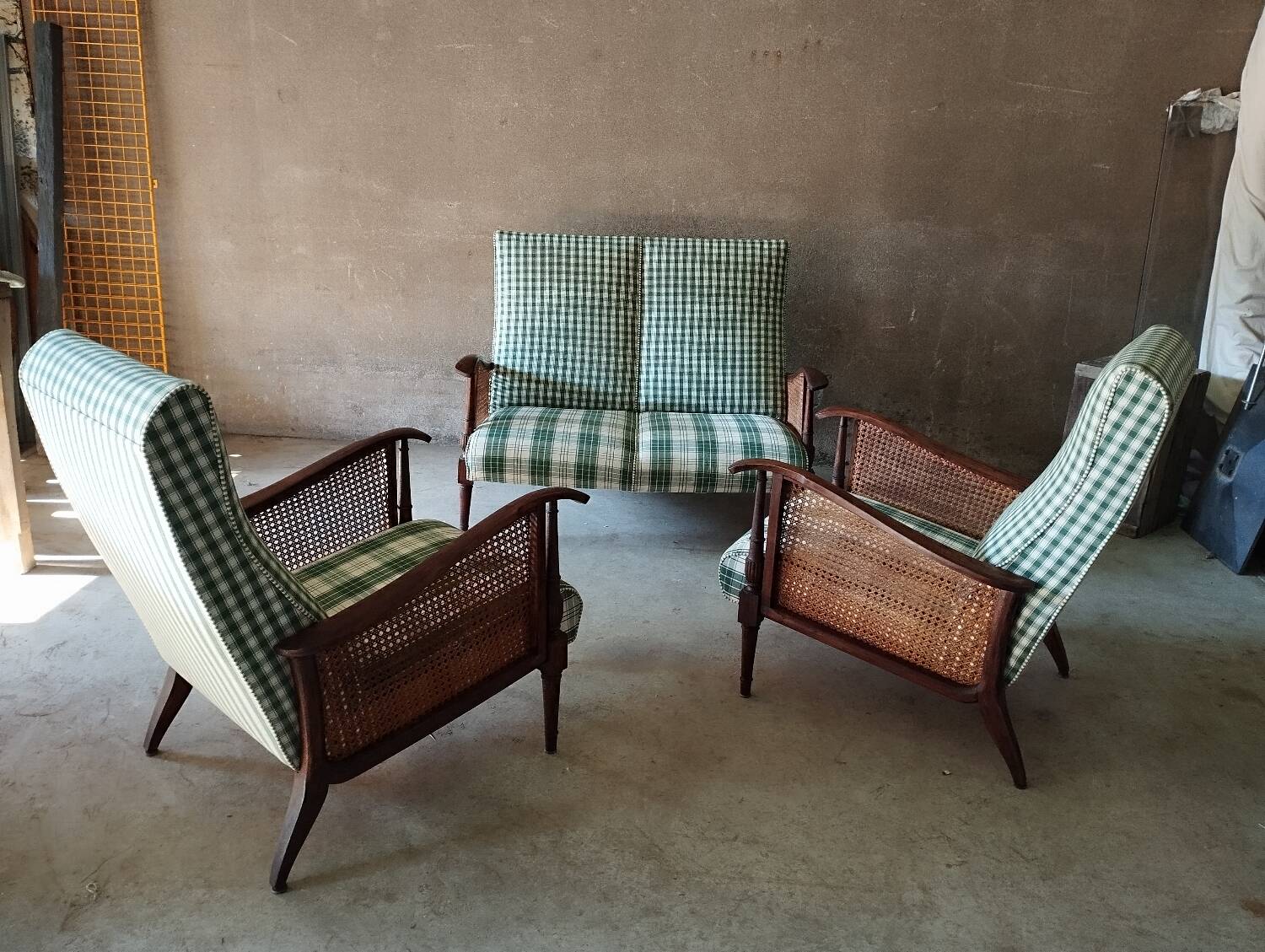 50s sofa and armchair set