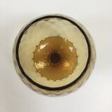 Empoli cup vase in amber yellow glass 1950