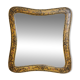 Important rectangular Venetian mirror with a richly painted wooden frame.