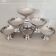 6 stainless steel 18/10 dessert bowls