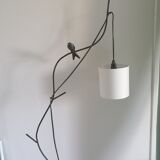 Hirondelle floor lamp by Patrice Gruffaz steel and bronze
