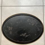 Old painted sheet metal tray