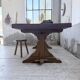 Monastery table oak 1950 XXL