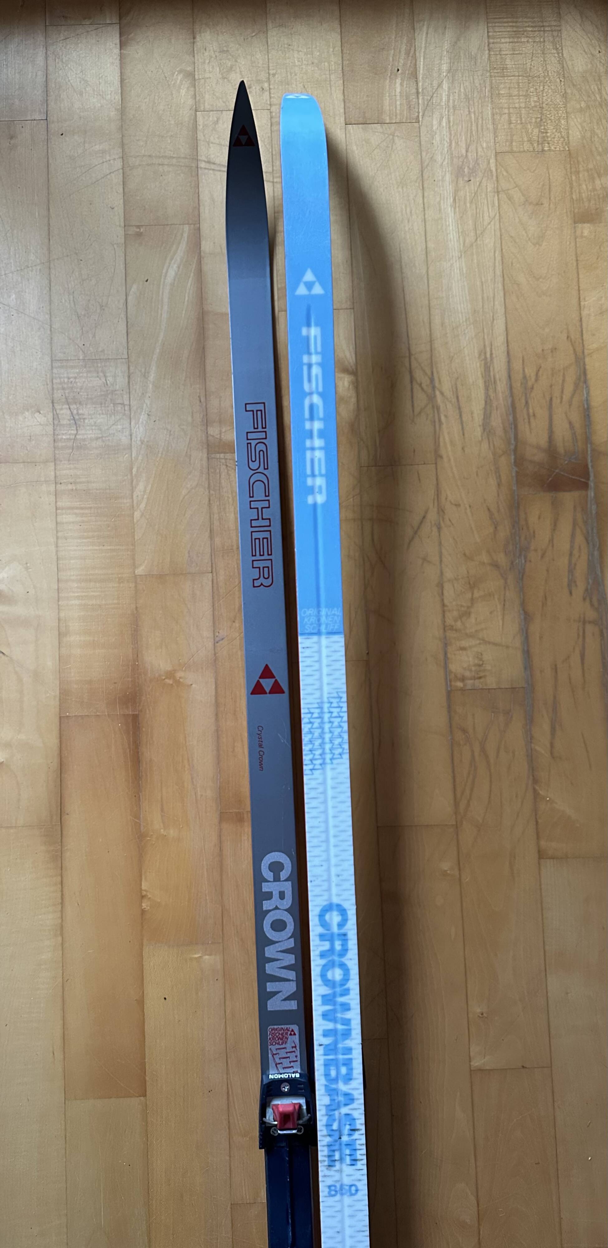 Pair of vintage cross-country skis