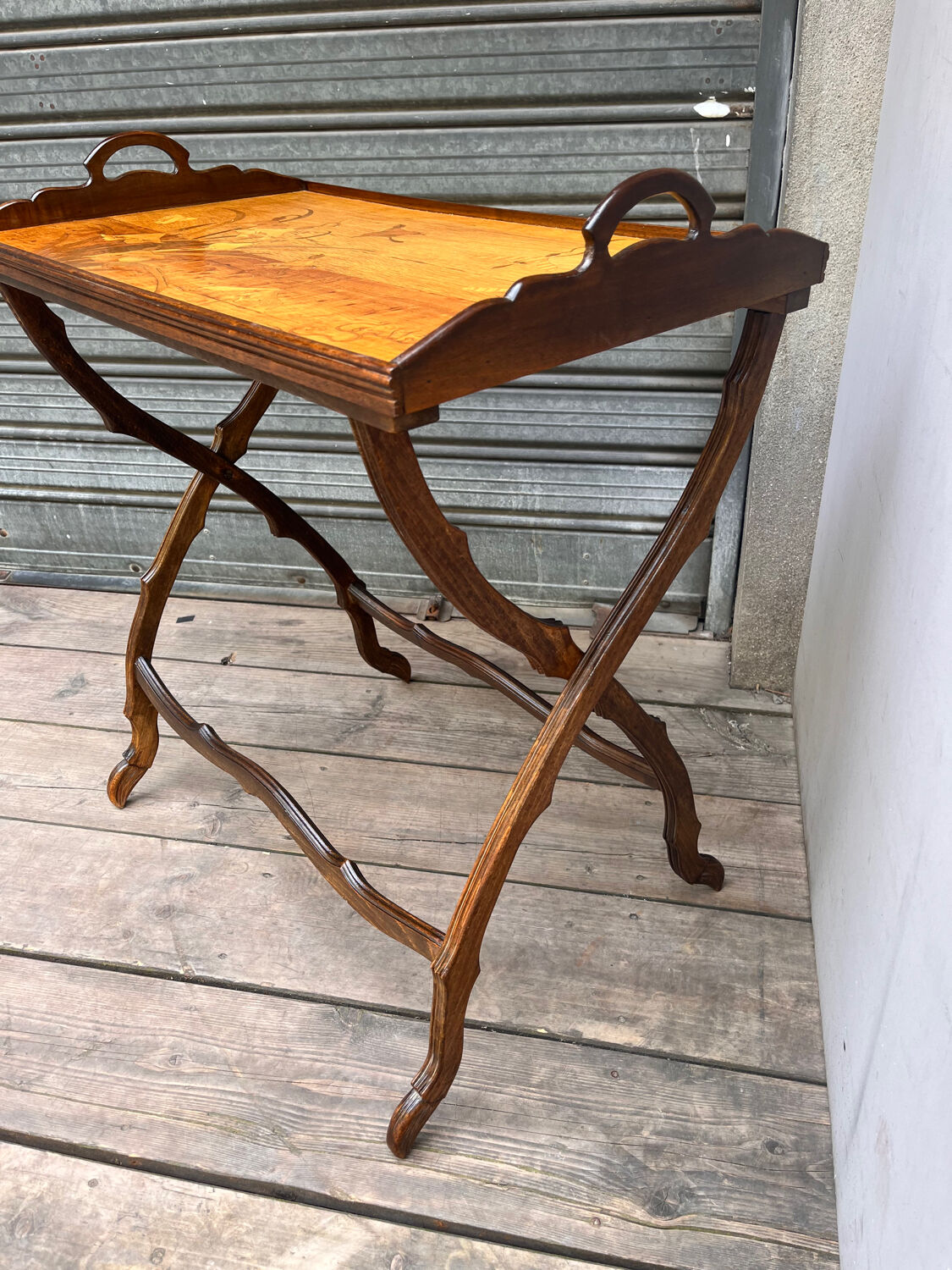 Tea table signed Gallé art nouveau era