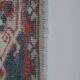 Handknotted Square Caucasian Blue Shirvan Rug 4'5" X 5'1"