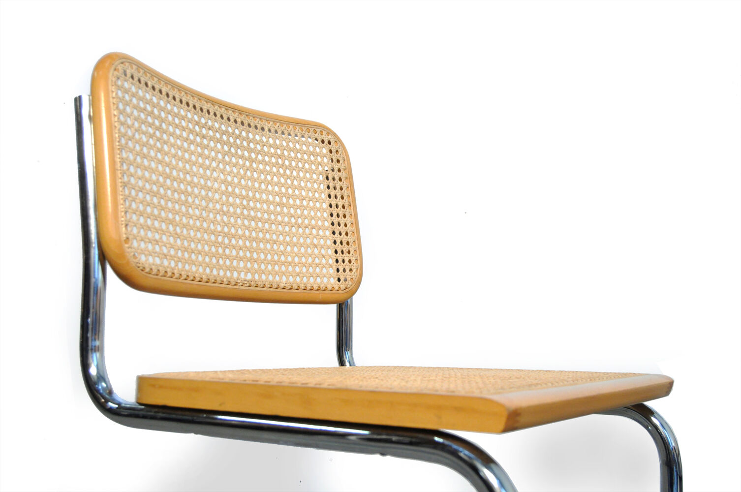 Six Cesca tubular frame cantilever dining chairs by Fasem, Italy 1999