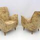 Attribués à Gio Ponti, fauteuils italiens modernes du milieu du XXe siècle par ISA, années 1950