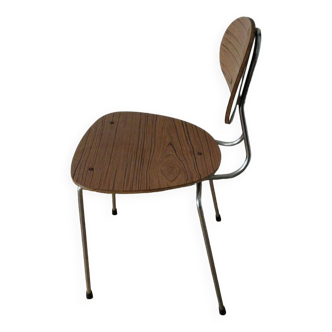 Designer chair in brown formica