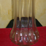 Vase à glaieuls en verre soufflé d'époque art nouveau