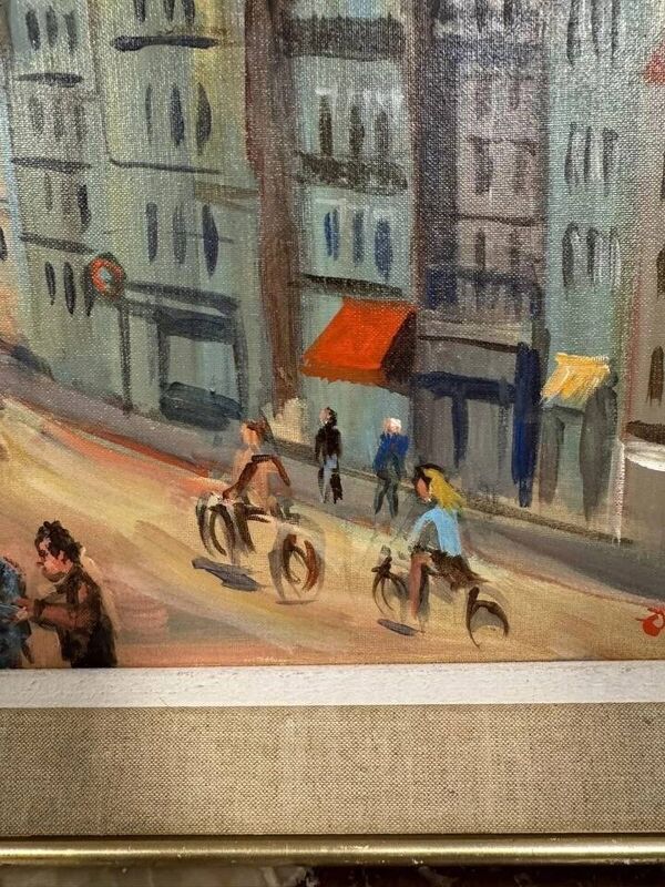 Ollier : huile sur toile marouflée sur panneau