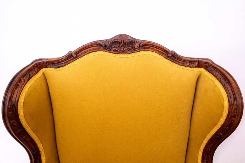 A pair of wing chairs, France, circa 1920. After renovation.