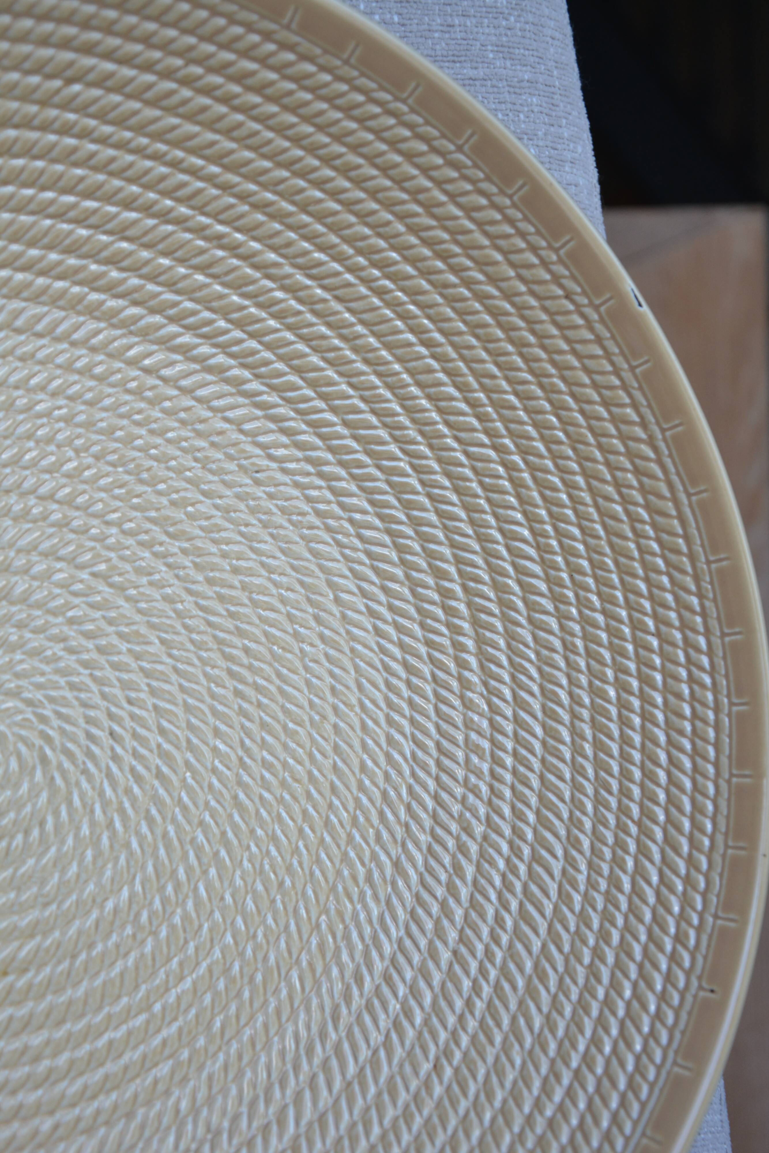 Large dish/bowl Keralux Boch "Cordaline" 1956