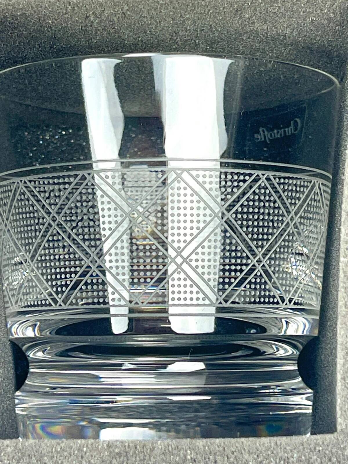 Christofle, box of 2 Eden Garden whisky glasses
