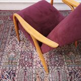 Vintage velvet armchair