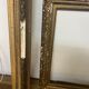 Lot de 3 cadres d'époque en bois et stuc doré