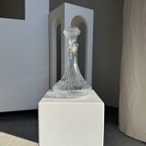 Vintage glass decanter in hot air balloon style H31 D18