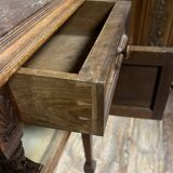 Empire / consulate walnut bedside table circa 1850