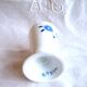 Mazagran en porcelaine de Limoges aux fleurs B.S Digne