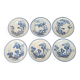 Set of 6 Clairefontaine Earthenware soup plates Indiana decor
