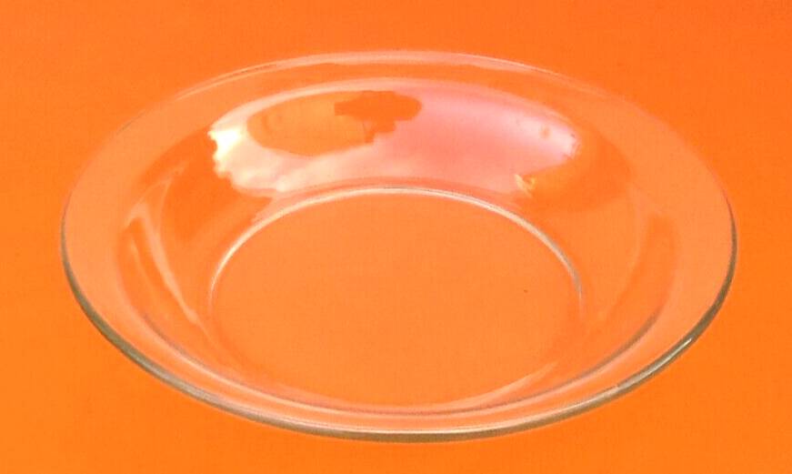 1950s deep serving dish transparent glass duralex made in france