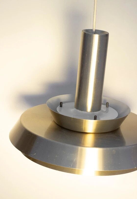 Danish aluminium suspension by Lyskaer Belysning, 1970s