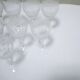 Série de 10 verres à eau vintage en cristal