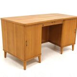 Scandinavian elm desk, Swedish Modern, Sweden, 1940