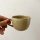 set of 6 stoneware cups and saucers Grès du Village 60s-70s