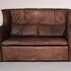 Patinated leather sofa by Gerard van den Berg for Montis, Netherlands, 1970s