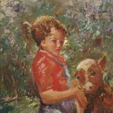 Signed painting from the 20th century