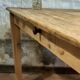 Solid oak farmhouse table "brut" 247x89, top "chocolate oak"