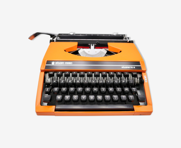 Machine à écrire Silver Reed Silverette S Orange révisée ruban neuf