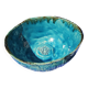 Oriental blue handmade ceramic salad bowl