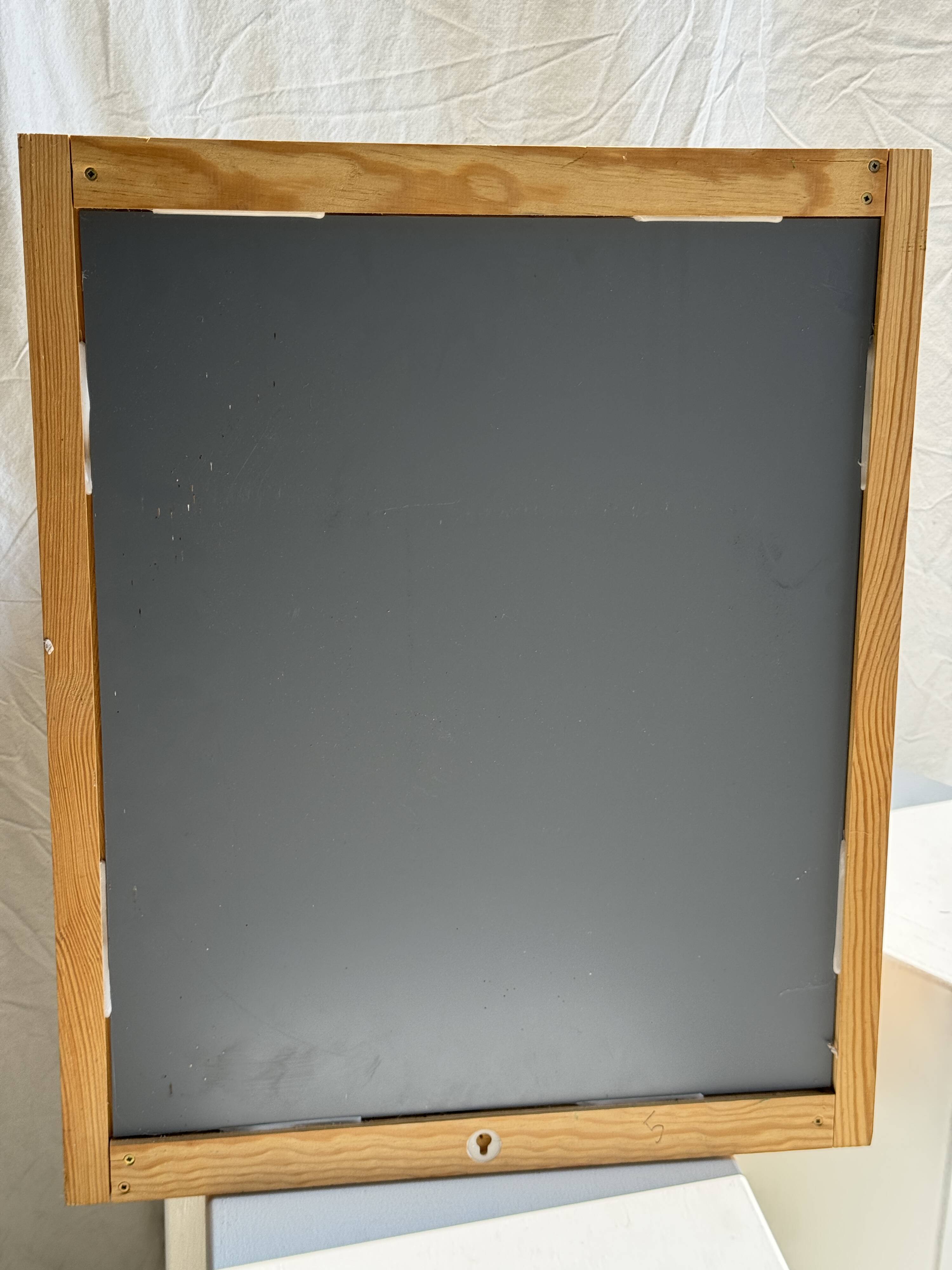 Small rectangular pine mirror 55x45