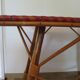 Wooden, bamboo and rattan game table, 1960s